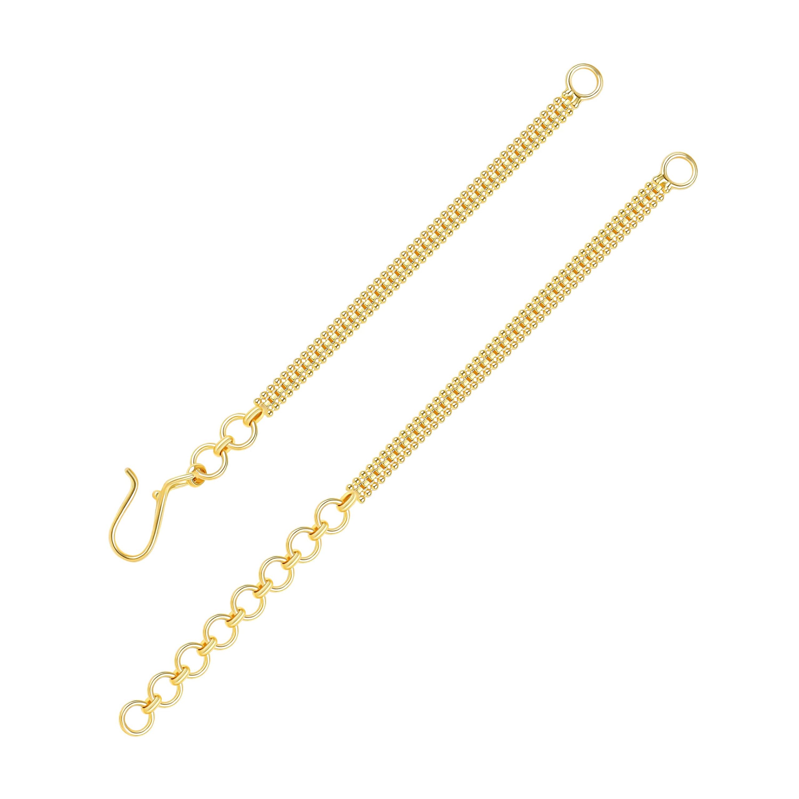 22K Gold Meenakari Necklace Set (26.50G)