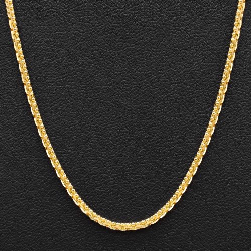 22K Gold Ball Link Chain – 18 Inch