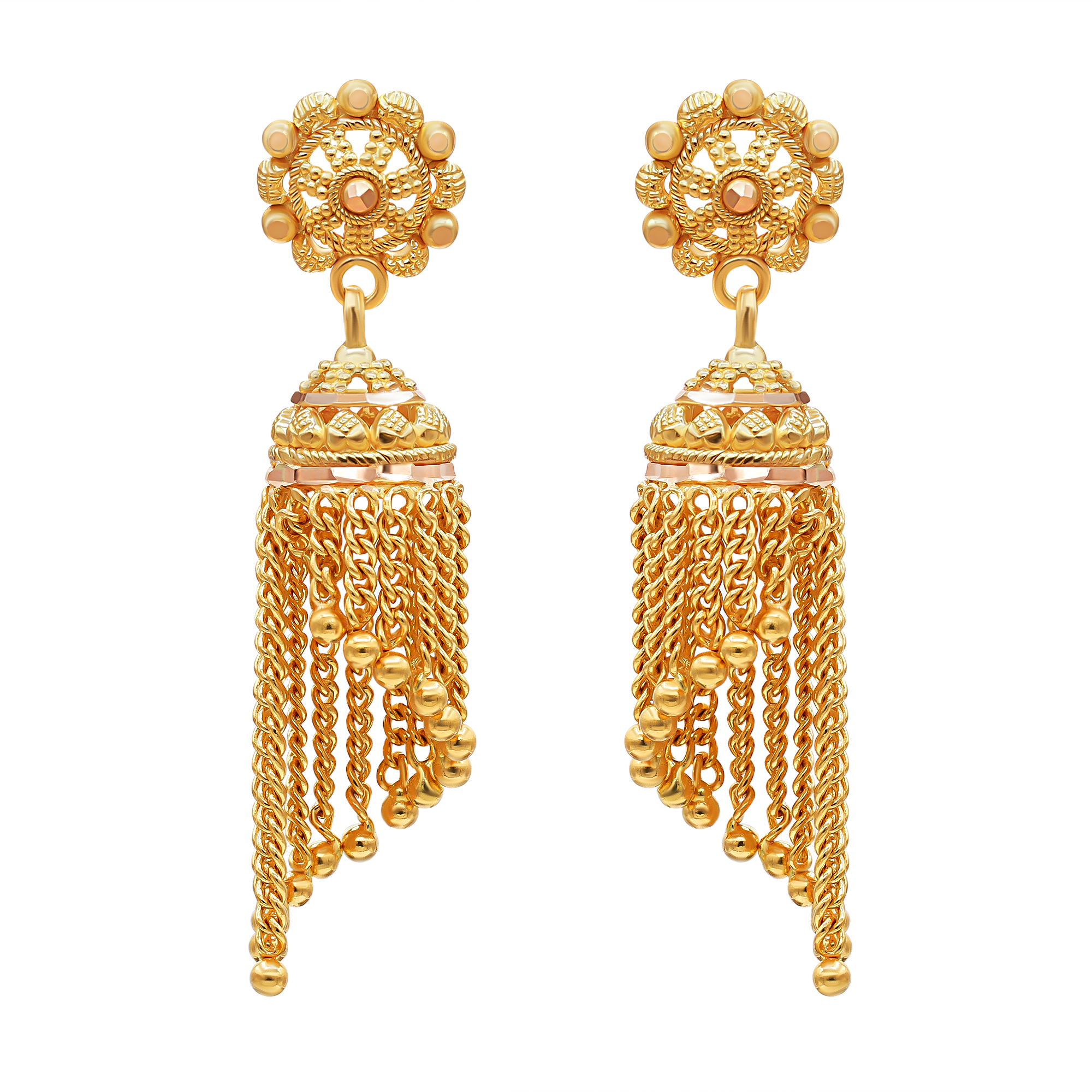 Chandelier Long Jhumka Earrings | Gold-plated Collection