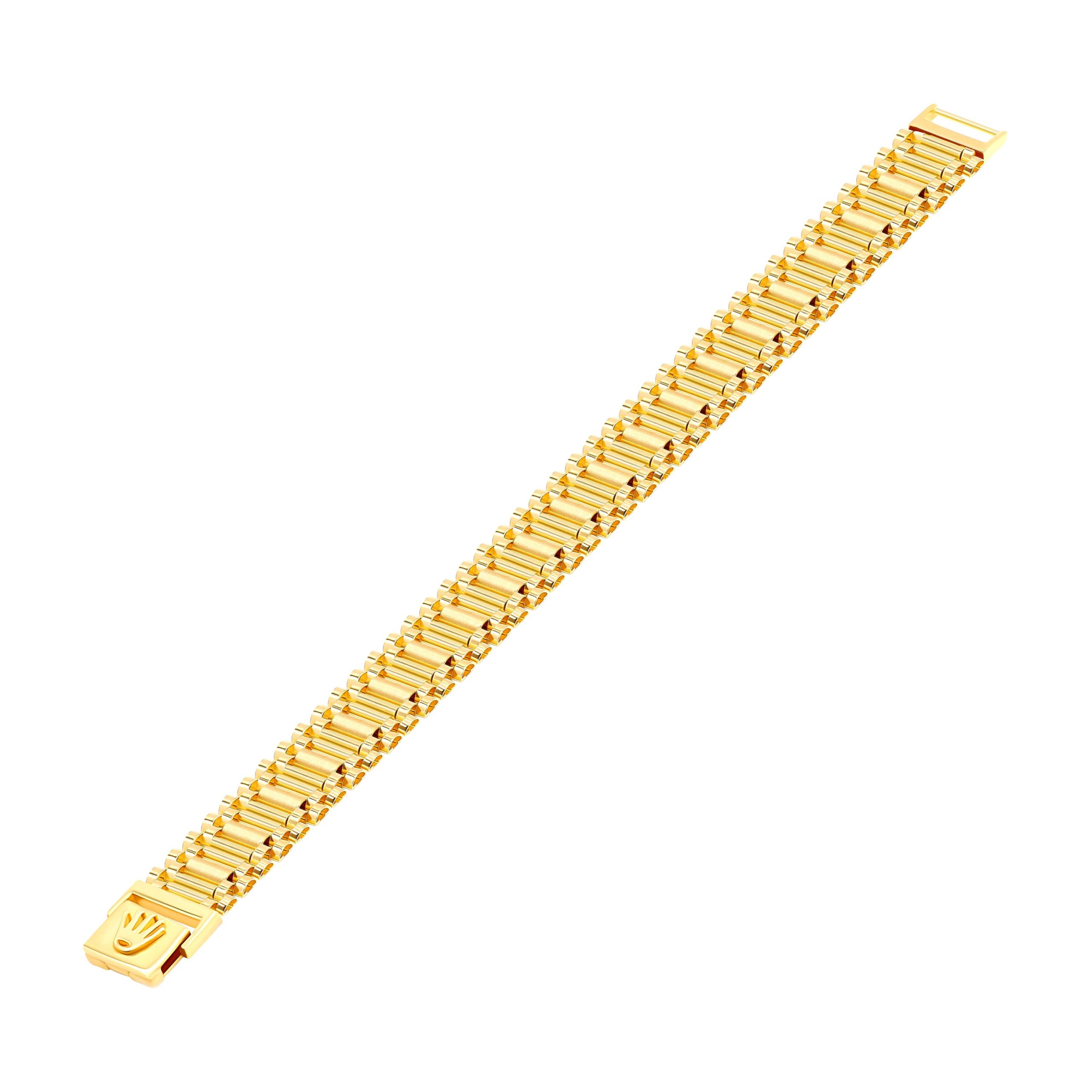 24K Gold Plated Unisex Rolex Chain Design Bracelet Cop 916 | Shopee Malaysia-sonthuy.vn