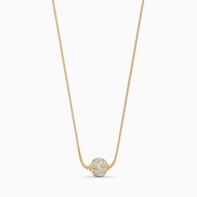 22K Gold Ball Necklace (6.55G)