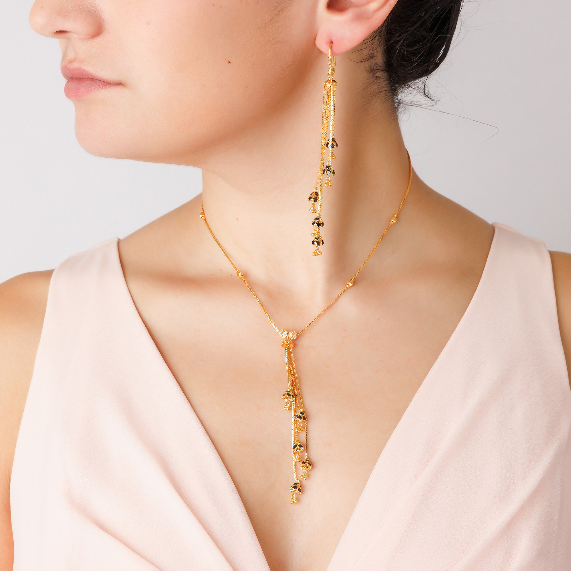 Fashion earring chain necklace set, women| Alibaba.com