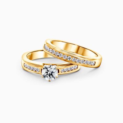22K Gold CZ Stackable Rings (8.05G)