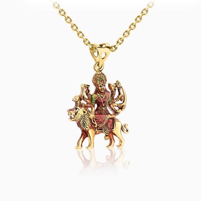 22K Gold Durga Pendant (4.30G)