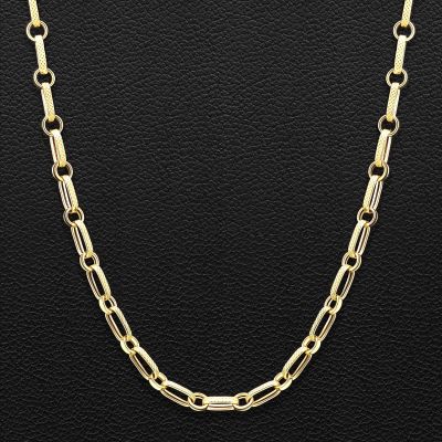 22K Gold Caviar Link Chain – 20 Inch