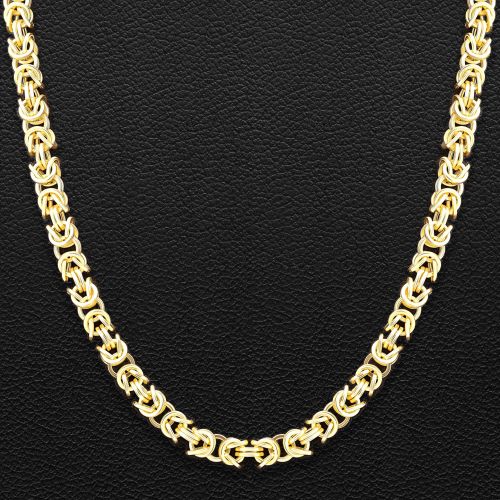 22K Gold Byzantine Chain – 19 Inch