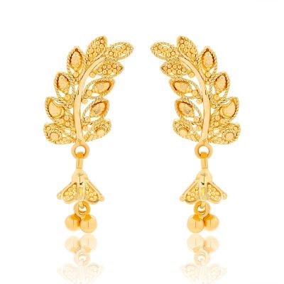 22K Gold Leaf Earrings (4.50G)