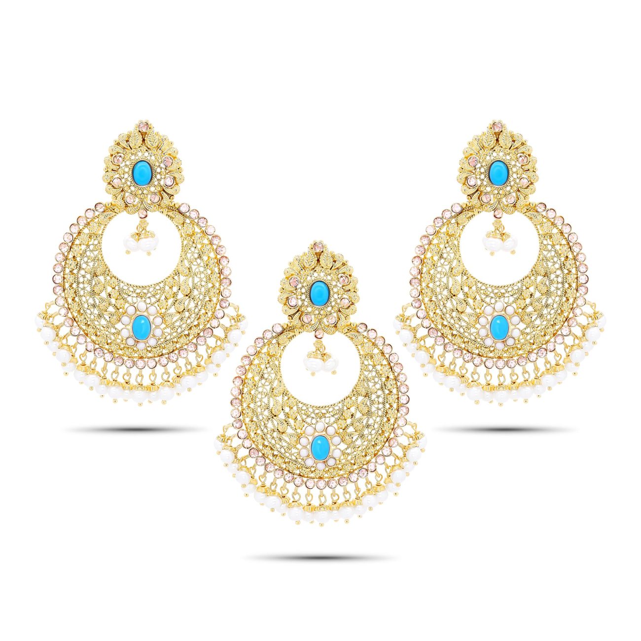 22K Indian Gold Jewelry Queen of Hearts Jewelry