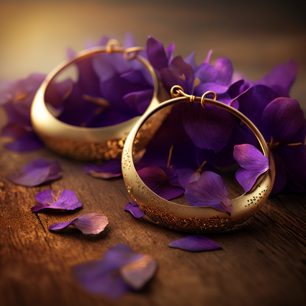 5 Things to consider before you buy gold earrings purple earrings