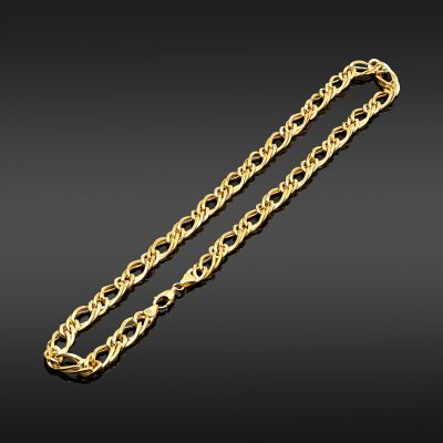 22K Gold Figaro Chain – 18 Inch