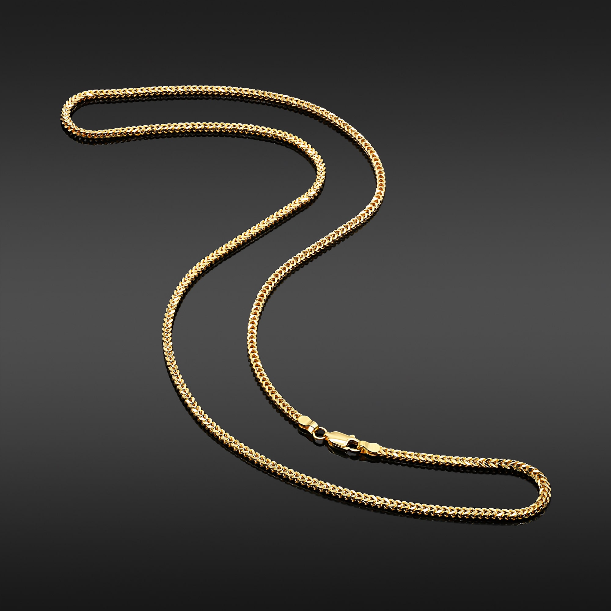22K Gold Foxtail Chain – 16 Inch