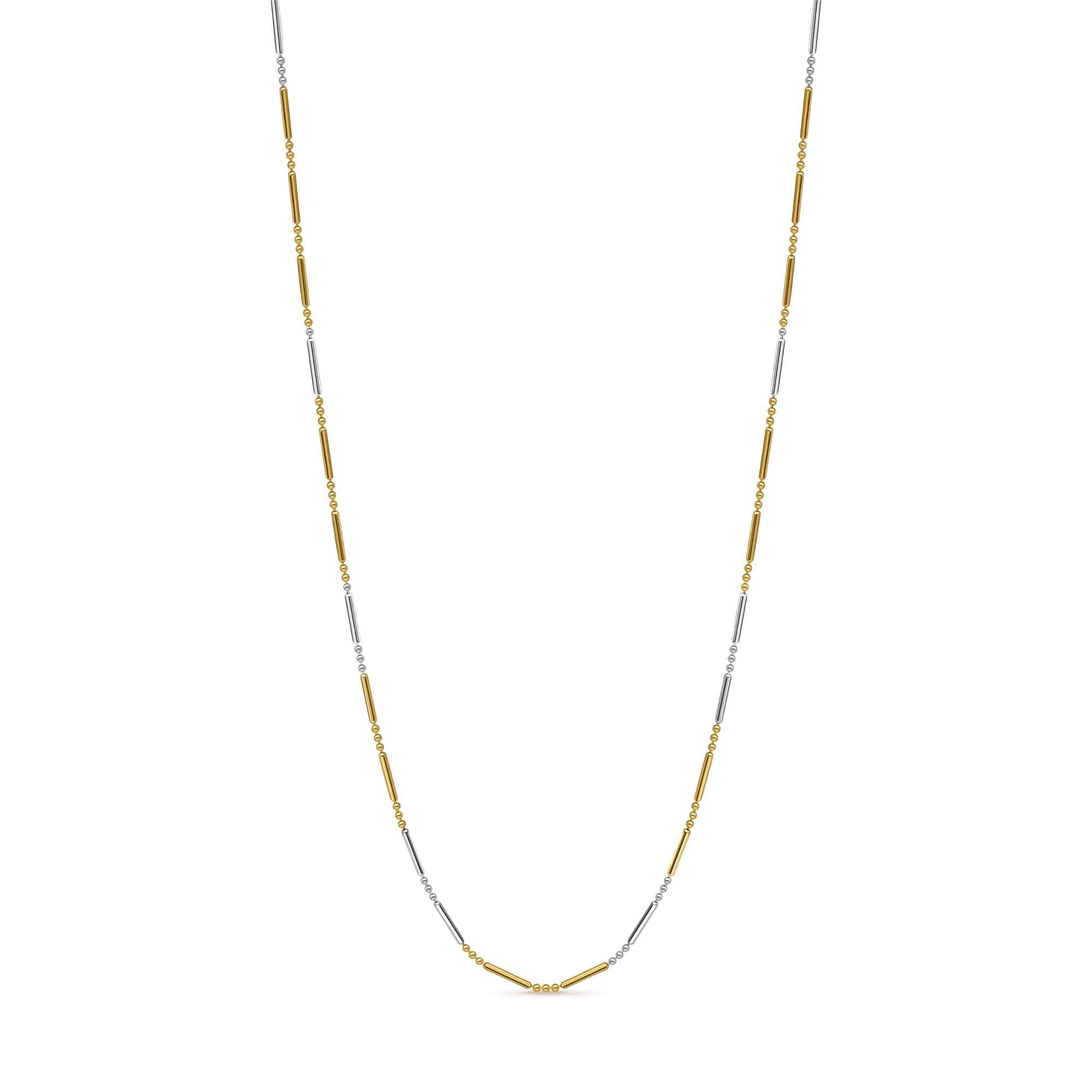 22K White & Yellow Gold Necklace