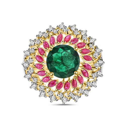 22K Gold Emerald Ring (6.80G)