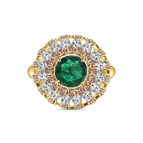 22K Gold Emerald Ring (5.25G)