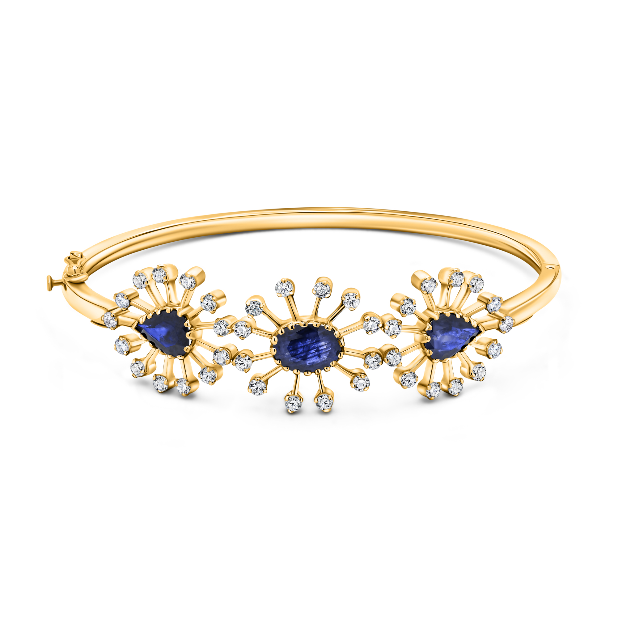 22K Gold Sapphire Bracelet