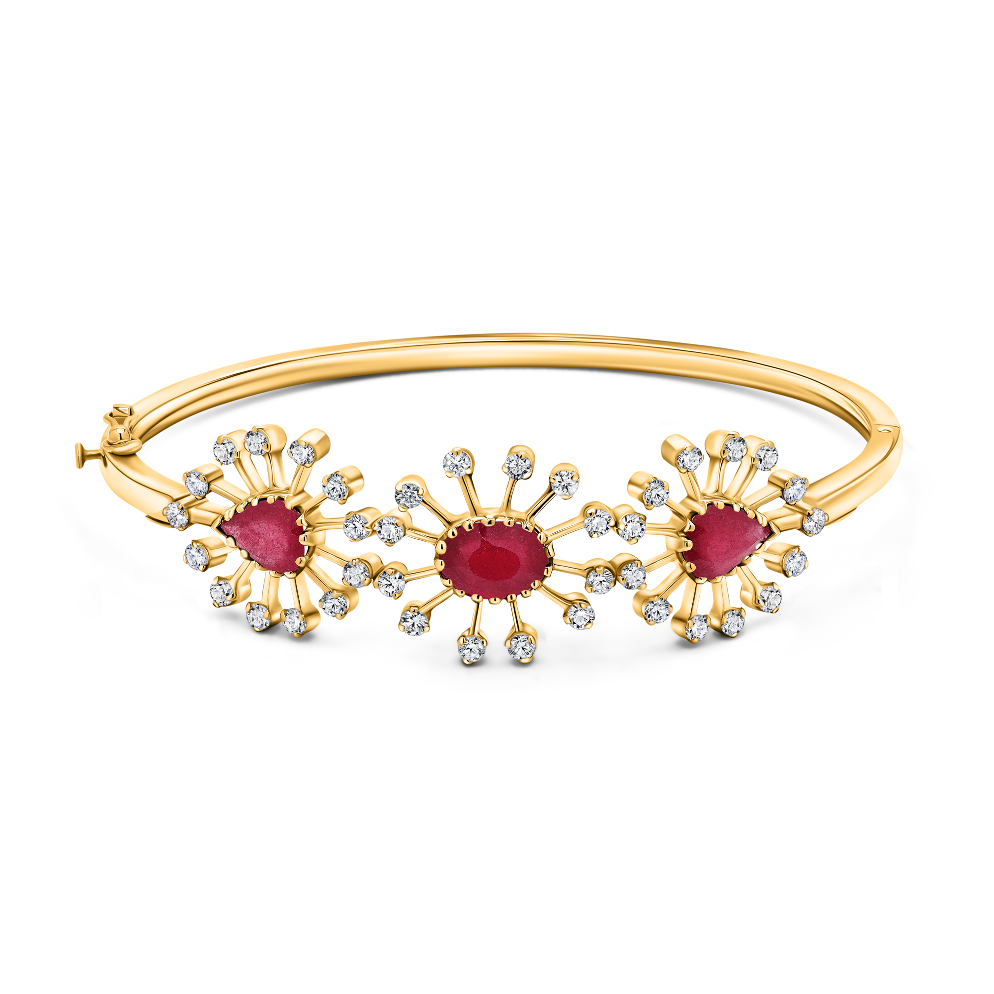 22K Gold Ruby Bracelet