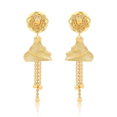 22K Gold Jhumka Earrings (8.35G)