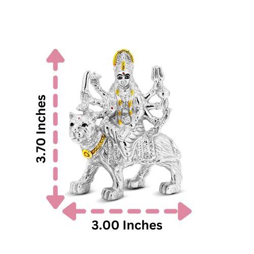 999 Pure Silver Durga Idol