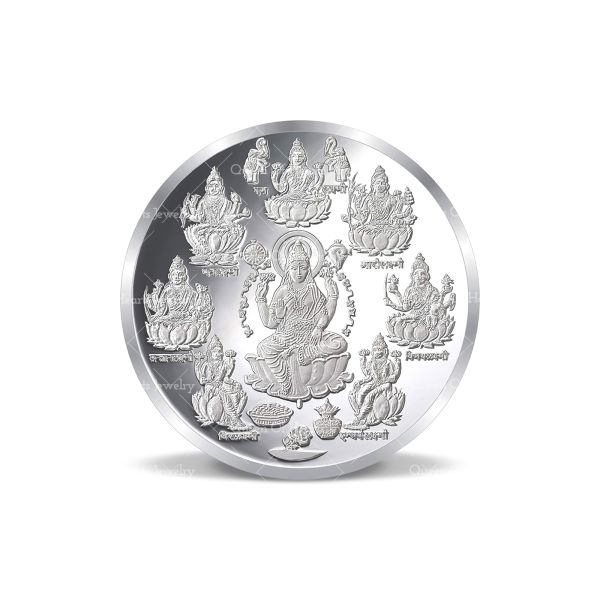 Ashta Lakshmi 999 Pure Silver Coin