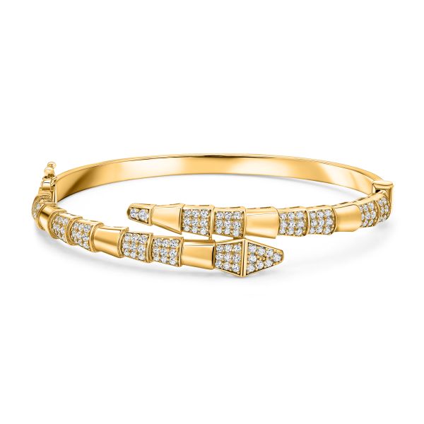 22K Gold Serpentine Bracelet