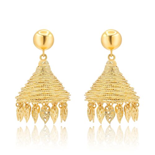 22K Gold Jhumka Earrings (13.70G)