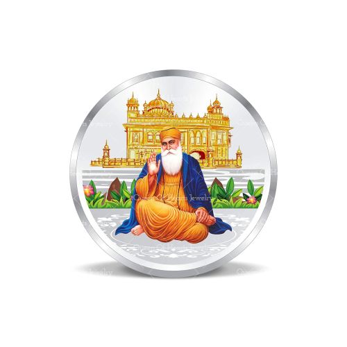 999 Guru Nanak Dev Ji Pure Silver Coin – 50 Grams
