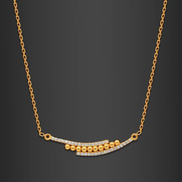 22K Gold Bar Necklace (4.55G)