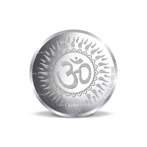 999 Lakshmi Ganesha Pure Silver Coin – 100 Grams