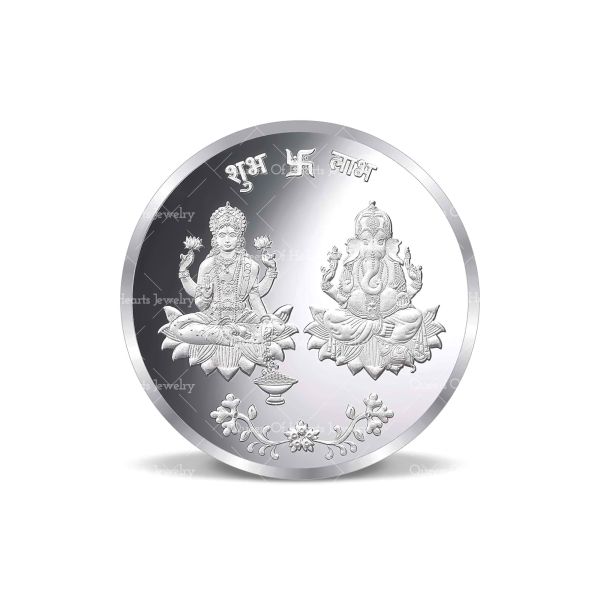 Lakshmi Ganesha Pure Silver Coin 999