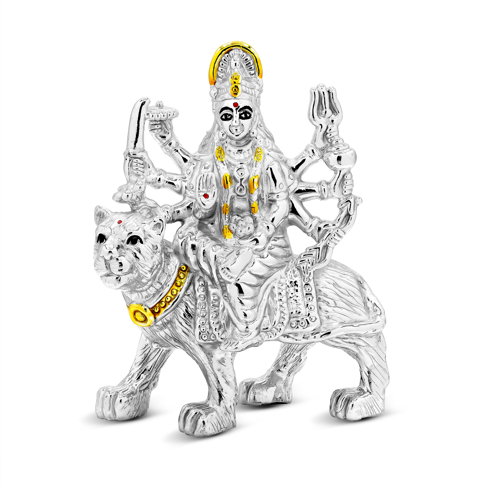 Buy Goddess Durga in Silver | Krishna Jewellers