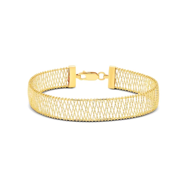 22K Gold Netted Bracelet