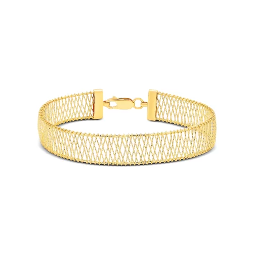 22K Gold Netted Bracelet (10.90G)
