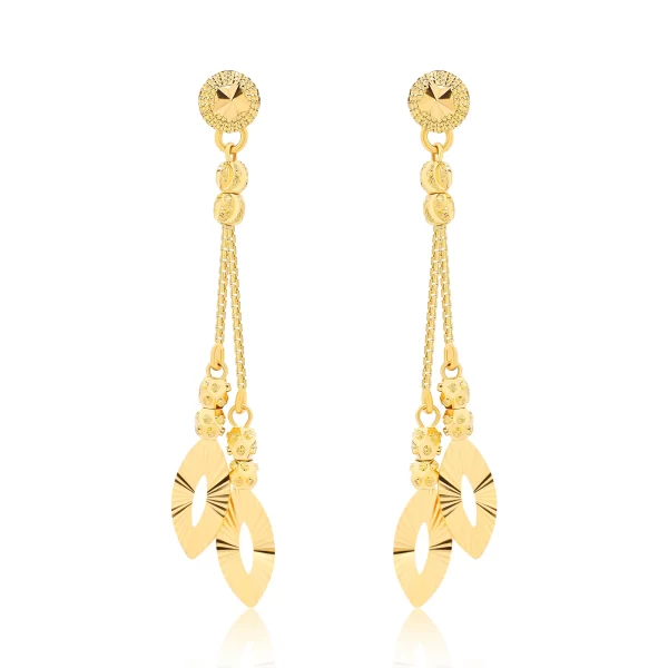 22K Gold Drop Earrings
