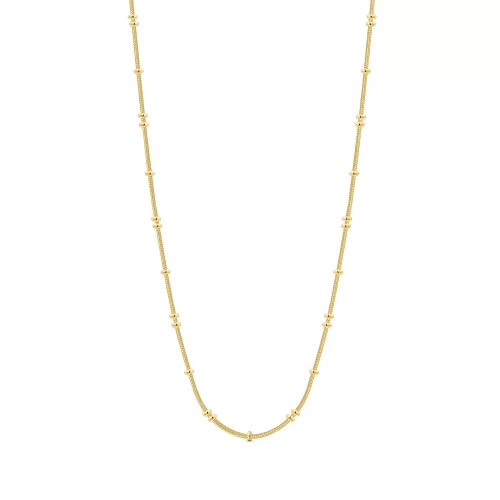 22K Gold Beaded Chain Necklace (8.05G)