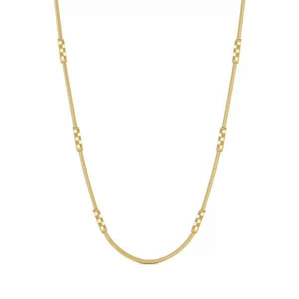 22K Gold Mesh Chain Necklace