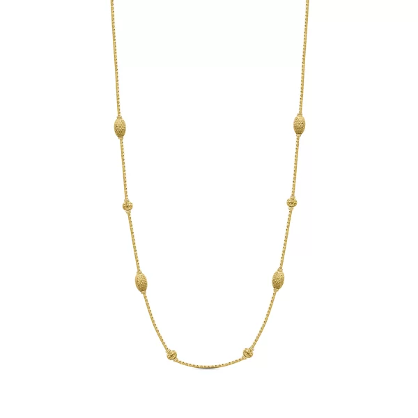 22K Gold Multi-Beaded Necklace