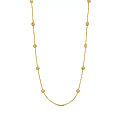 22K Gold Orbs Necklace (6.65G)