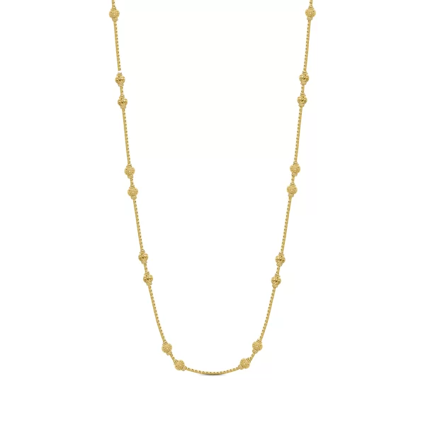 22K Gold Beaded Necklace