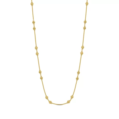 22K Gold Dual Beaded Necklace (6.50G)