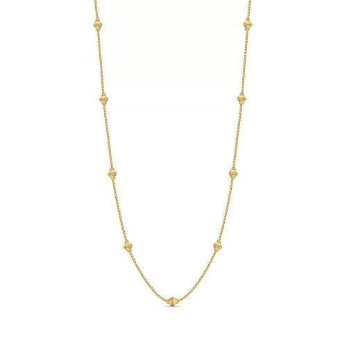 22K Gold Beads Chain Necklace (4.95G)