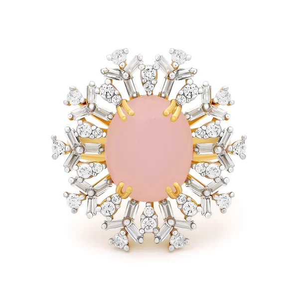 22K Gold Pink Milli Pearl Ring