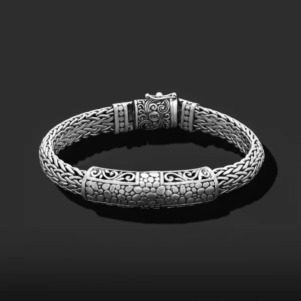 925 Sterling Silver Men's Bali Bracelet
