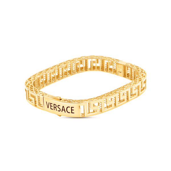 22K gold Squared Greca Bracelet
