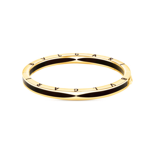 22K Gold Black Enamel Bracelet