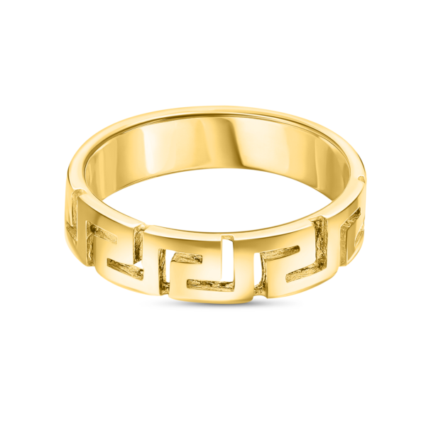 22K Gold Greca Band Ring