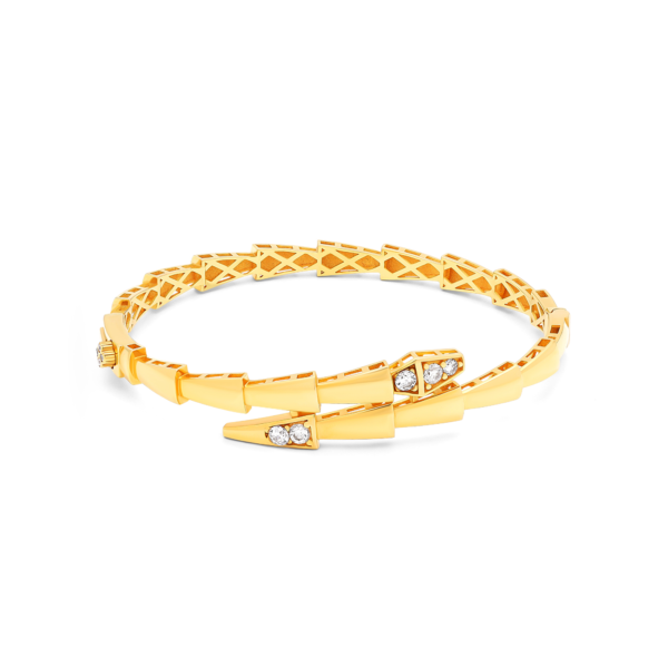 22K Gold Serpent Viper Bracelet