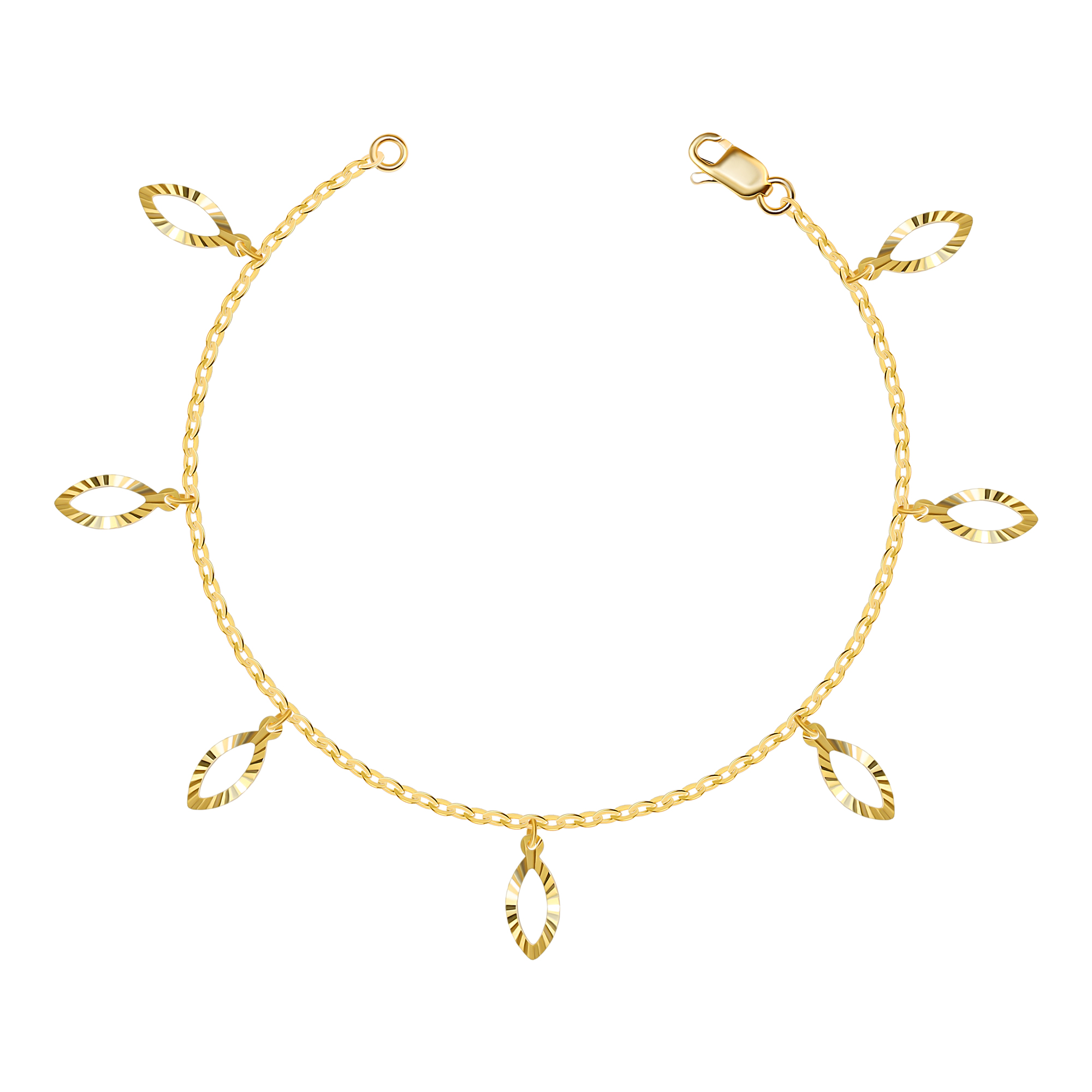 WHP Jewellers 22k Yellow Gold Charm Bracelet : Amazon.in: Jewellery