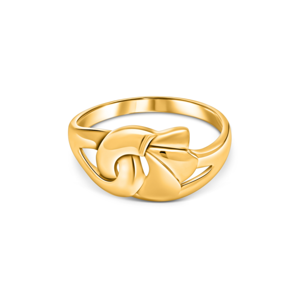 22K Gold Rolling Infinity Ring