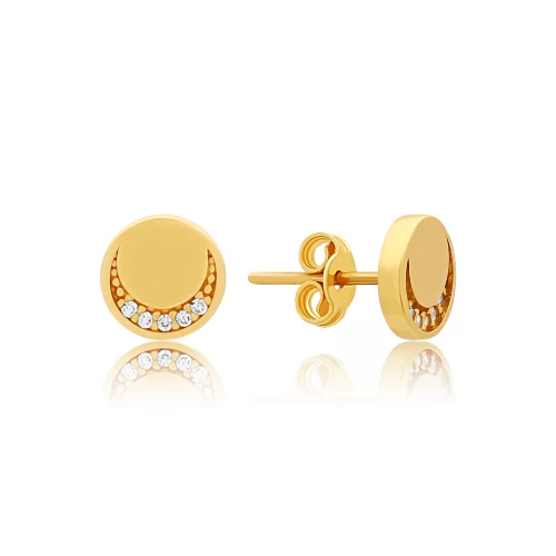 Geometric Gold Plated Earrings – SATORI ACCESSORIES