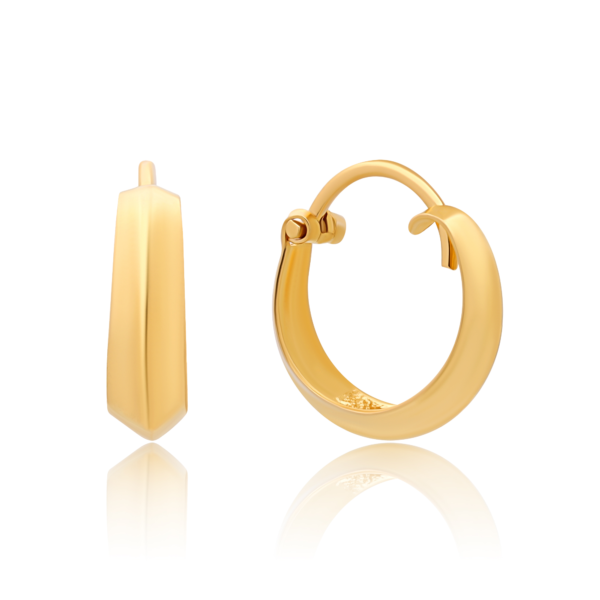 22K Gold Huggie Earrings